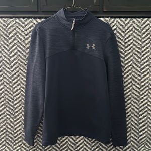 EUC Under Armour men’s half zip navy pullover, size small
